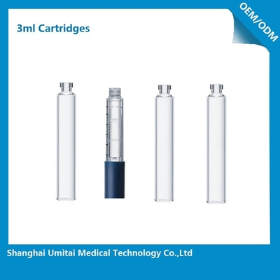 Berufsinsulin-Stift-Patronen-zahnmedizinische Glaspatronen mit Gummistopfen 3ml