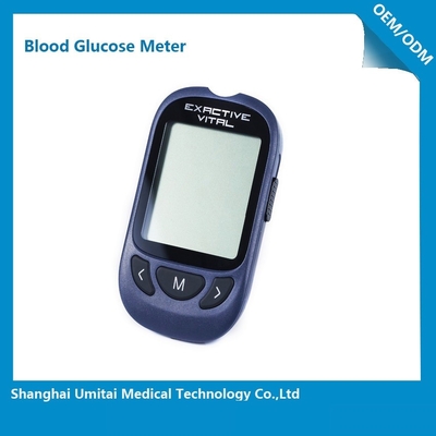 Blutzucker-Überwachungs-Gerät mit silbernen Glukose-Test-Streifen 85 x 52 x 15mm