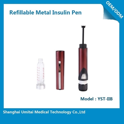 Weißer Insulin-Pen mit feiner Nadel zur Behandlung von Diabetes